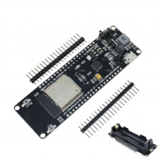 ESP32 Development Board su 18650 beterijos priedėliu