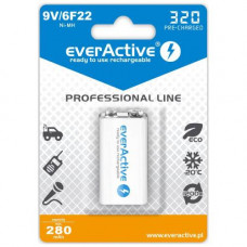 Pakraunama baterija everActive 6F22/9V Ni-MH 320 mAh