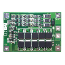 3S 40A 12V PCB BMS ličio baterijų krovimo ir apsaugos plokštė 18650 Balance