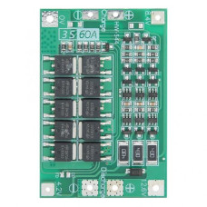 3S 60A 12V PCB BMS ličio baterijų krovimo ir apsaugos plokštė Balanced