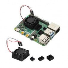 Ventiliatorius su aušintuvais Raspberry Pi 4 model B