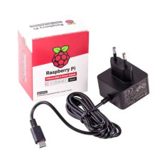Raspberry Pi maitinimo šaltinis USB-C-5.1V/3A Black (originalus)